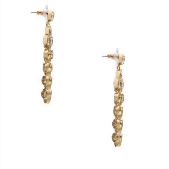 Kate Spade 12k Gold Sparkle Chandelier Earrings - Picture 2 of 4